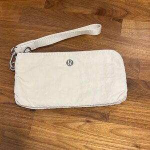 lululemon athletica Cream Wristlet